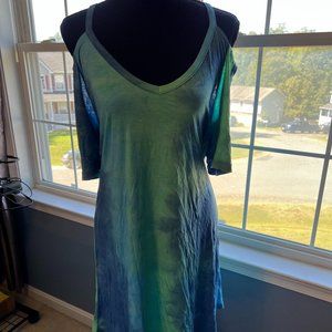 Cold shoulder mini dress - like new - XL